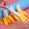 Lifelike Banana Squishy Stress Ball Fidget Sensory Toy Squeeze Stress Relief Toy for Kids Adults Anxiety Relaxation Squeeze Gift