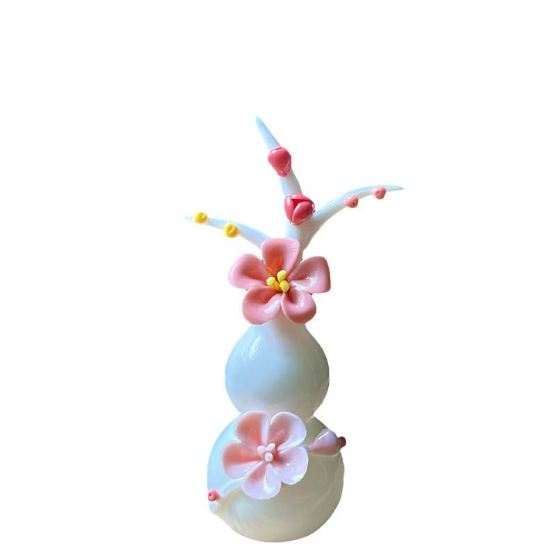 Handcrafted Ceramic Mini Vase for Fresh Flowers - Colorful Desktop Ornaments