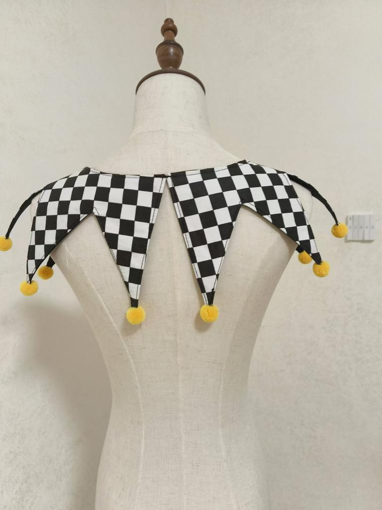 Customized fake collar clown Neck Ties Cosplay collar for woman detachable Fake collars Bow tie cosplay accessories