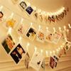 New LED Photo Clip Fairy String Lights Card Holder Garland Lamp for Christmas Wedding Party Fairy Lights Christmas Decorations