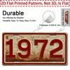 Mfoever Tin Sign HD Aluminum Metal Sign Vintage License Plate Style Retro Wall Decor Rustic Red Number Tin Poster for Home Bar Garage Man
