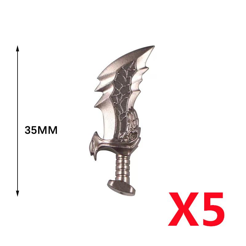 MOC Medieval Military Anime Figures Weapons Building Blocks Toys Soldiers Shield Sword Bow Trident Ax Gun Hammer DIY Gifts K027