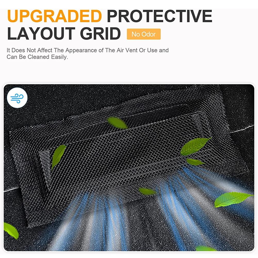 Air Outlet Cover For Tesla Model 3 Y Under Seat Air Vent Mesh Anti-Blocking Dust Protective Net Car Styling Interior Accessories