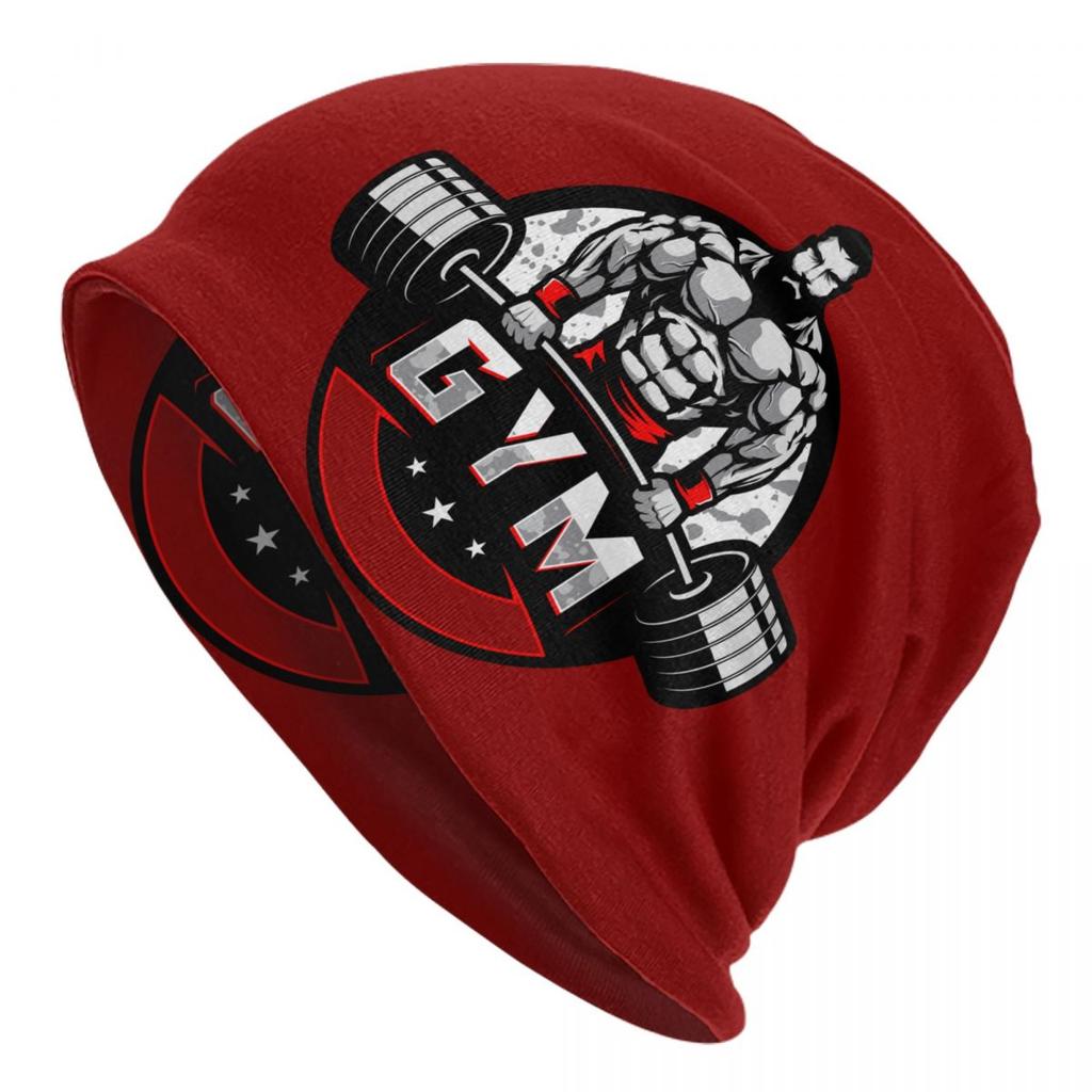 Custom No Pain No Gain Skullies Beanies Caps Unisex Winter Warm Knitted Hat Hip Hop Bodybuilding Fitness Gym Bonnet Hats Cap
