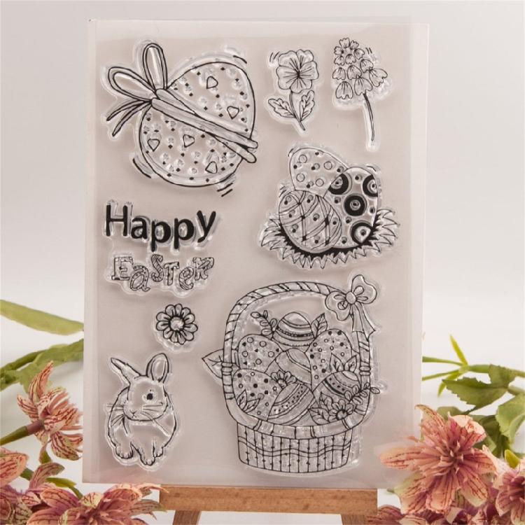 Metal Cutting Dies Easter Rabbit Clear Stamps Photos Album Decorations Die Cut