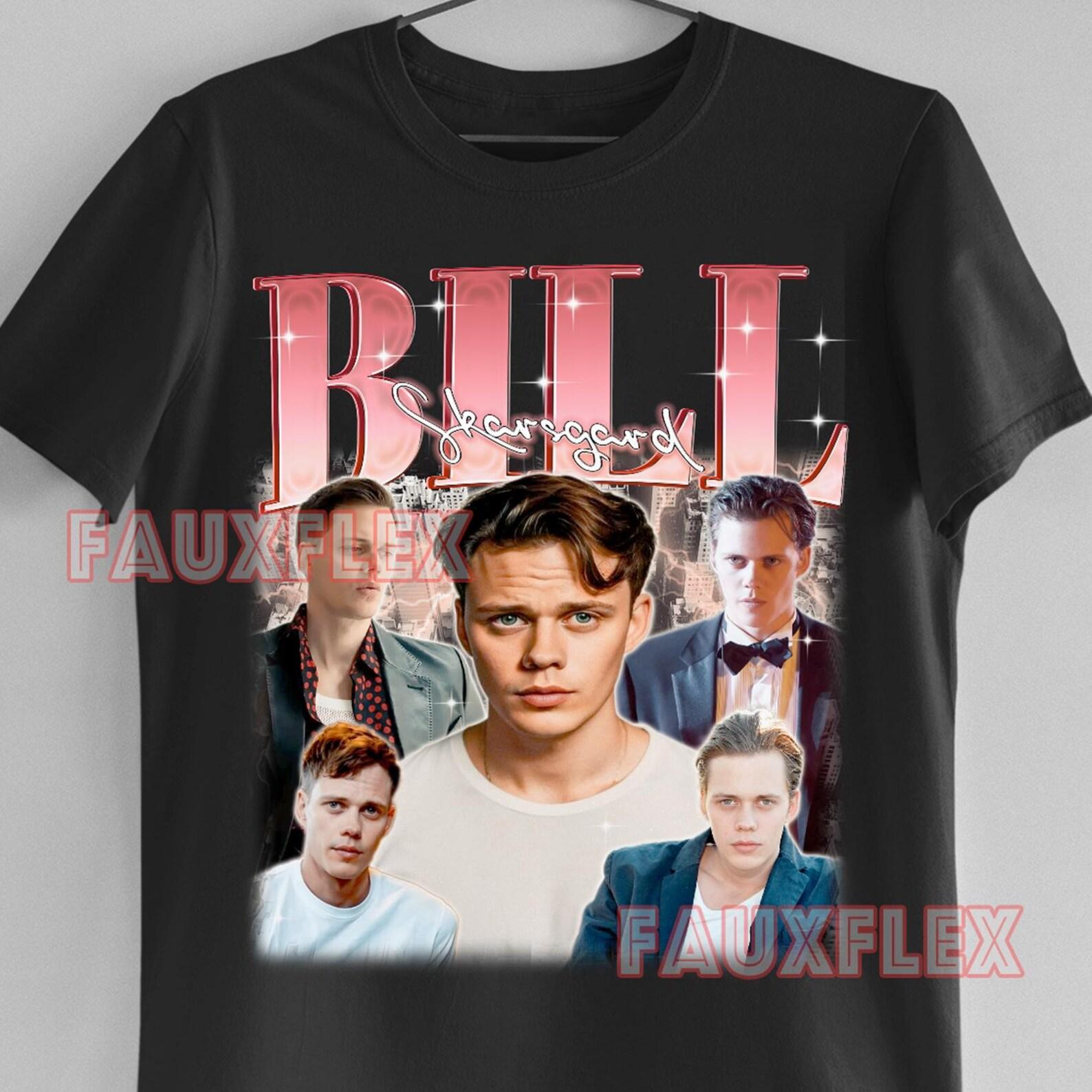 BILL SKARSGARD Shirt, Bill Skarsgard Retro T-Shirt, Bill Skarsgard Vintage Fan Tees, Bill Skarsgard Kids Tee, Bill Skarsgard Merch Gift L