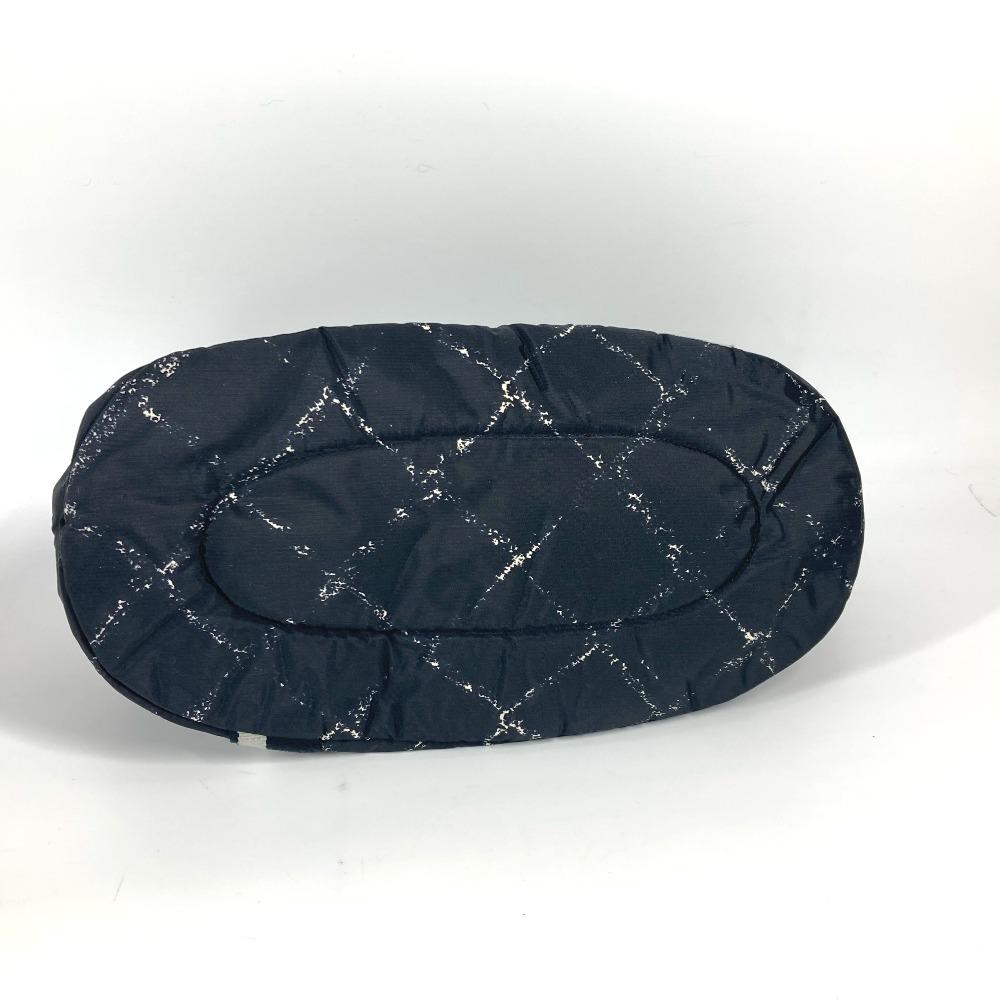 CHANEL Old travel line Pet Bag Shoulder Bag Shoulder Bag Duffle Bag Nylon Black
