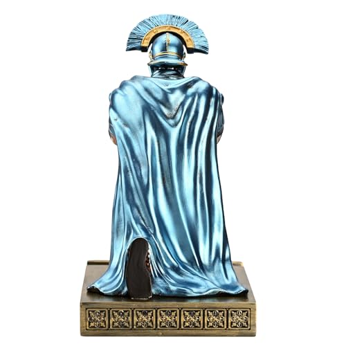 HDMbigmi Centurion Cloak Warrior Knight Pen Holder, Cell Phone Stand, Desk Organizer Accessories, Gift for Office or Home (Blue)