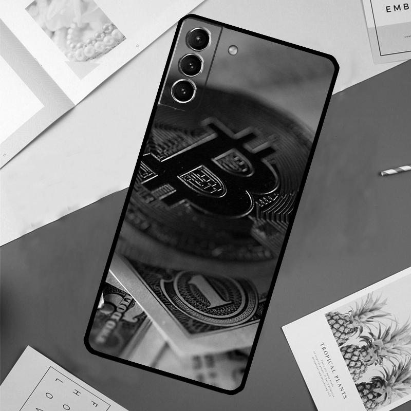 Bitcoin Case For Samsung Galaxy S22 S23 S24 Ultra S9 S10 Plus Note 10 20 Ultra S20 S21 FE Cover