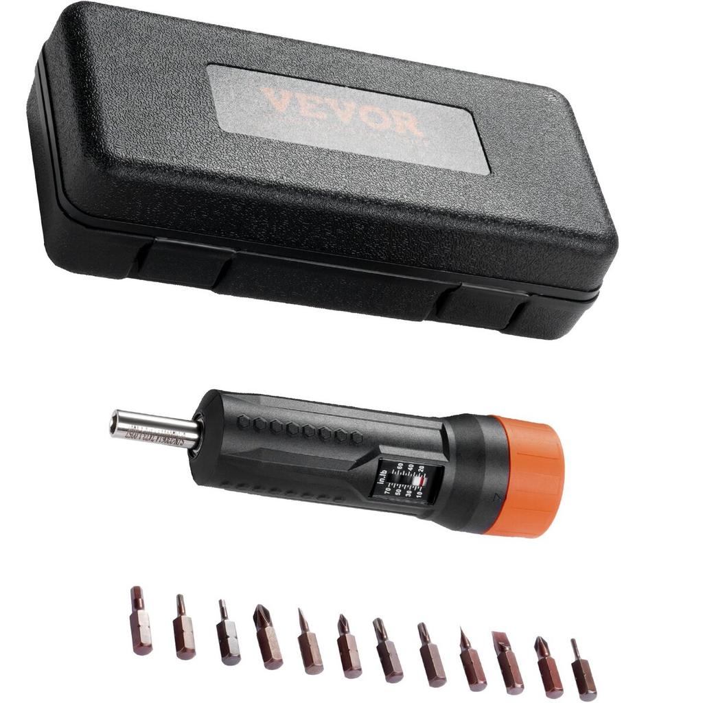 Torque Screwdriver 1/4" Range 10-70 In/lb W/ 1 In-lb Increment View Window