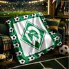 Green Werder Symbol Blanket Lightweight Ideal Bedding Blanket Perfect for Travel, Camping, Living Rooms, Offices, Sofas, Fan Christmas Gift