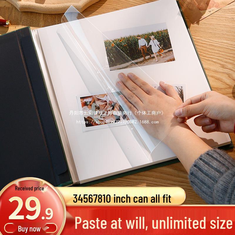 Large Capacity DIY Baby Memory Photo Album - Handmade, Self-Adhesive, Laminated.
