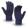 Men's and Women's Knitted Touchscreen Gloves: Warm, Velvet-Lined, Thickened, Separate-Finger Design for Autumn and Winter