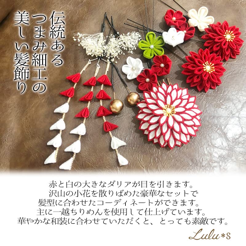 Hair Ornaments for Celebrating New Beginnings Japanese Headpieces for and Graduations Lulu's - Coming-of-Age Ceremonies, Weddings,