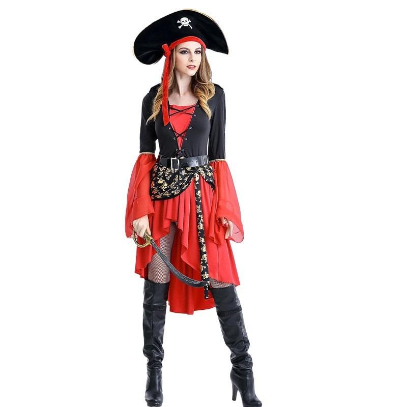 Halloween Pirates of the Caribbean Drama Costume Adult Female Pirate Costume Cosplay Costume