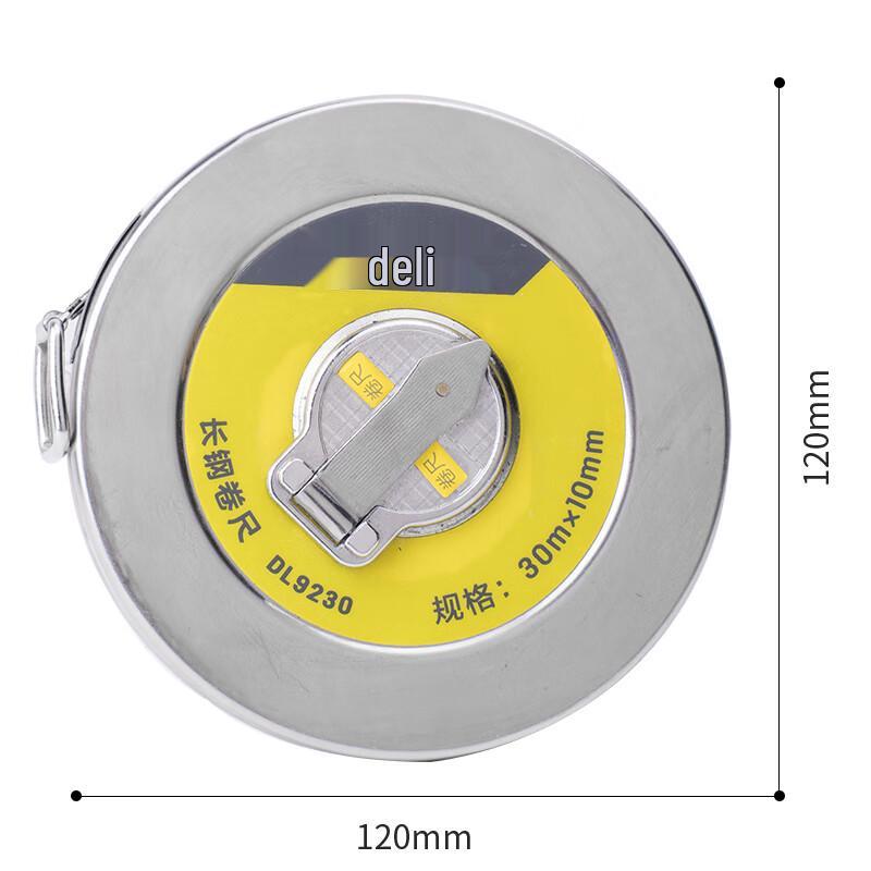 Deli 30m x 10mm Retractable Steel Tape Measure