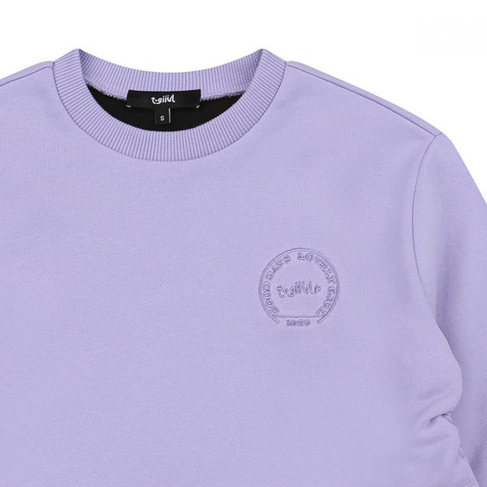 Tiffany Purple Shirring Layered T shirT  T54uaT050 