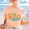 Summer Vibes Graphic Tee – Coastal Beach T-Shirt