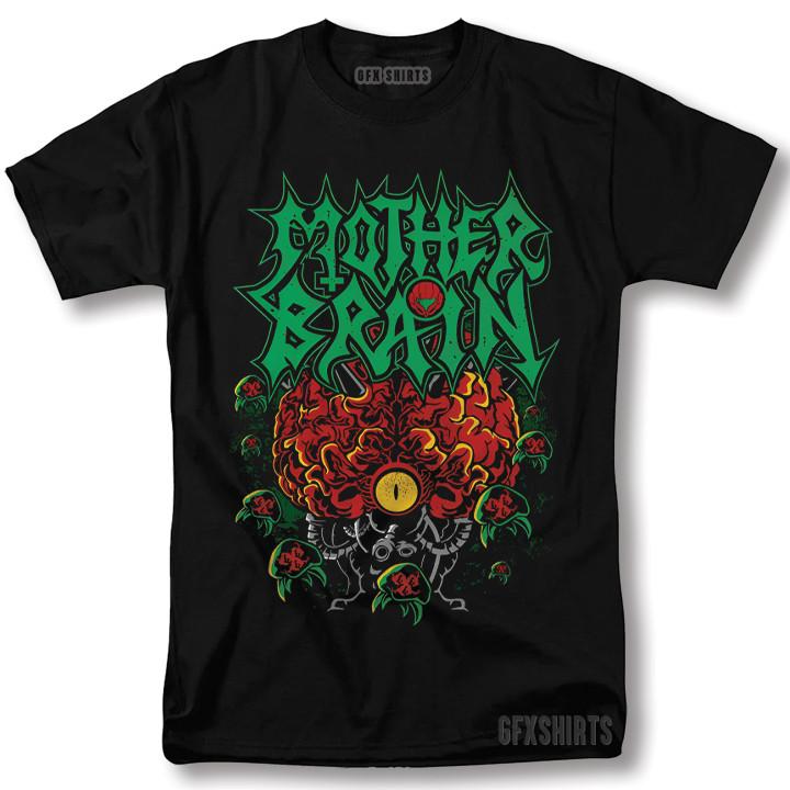 Metroid Samus Mother Brain Shirt NES Classic Game Nintendo Retro Graphic T-Shirt XXXXL