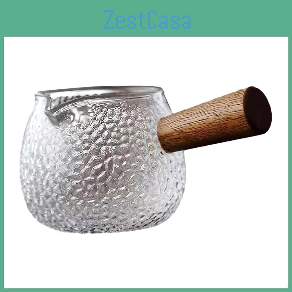 Espresso Cup Coffee Measuring Glass Jug Versatile Clear Pitcher Anti Scald Handle