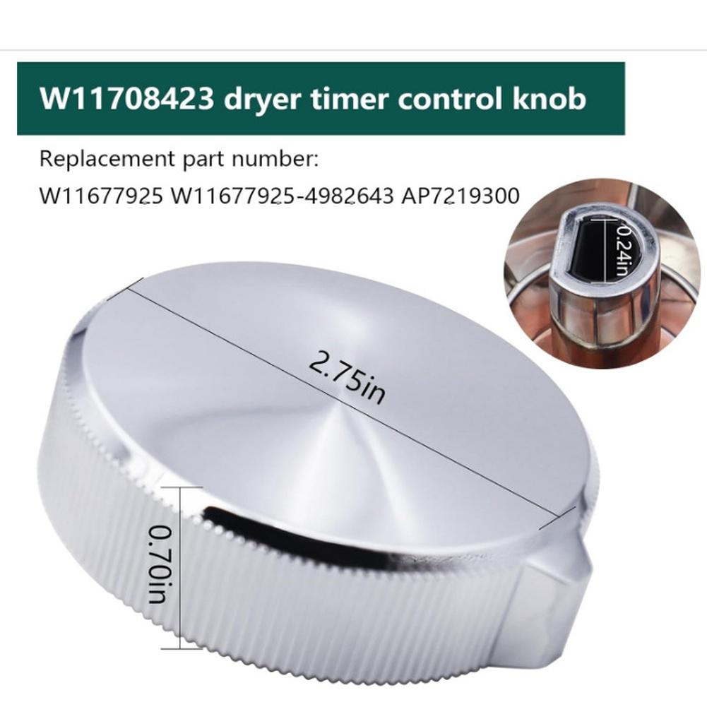 Ersatz für Trockner-Timer-Bedienknopf W11708423 für Marke A MED4500MW0 mit präziser Passform für effizienten Trocknerbetrieb
