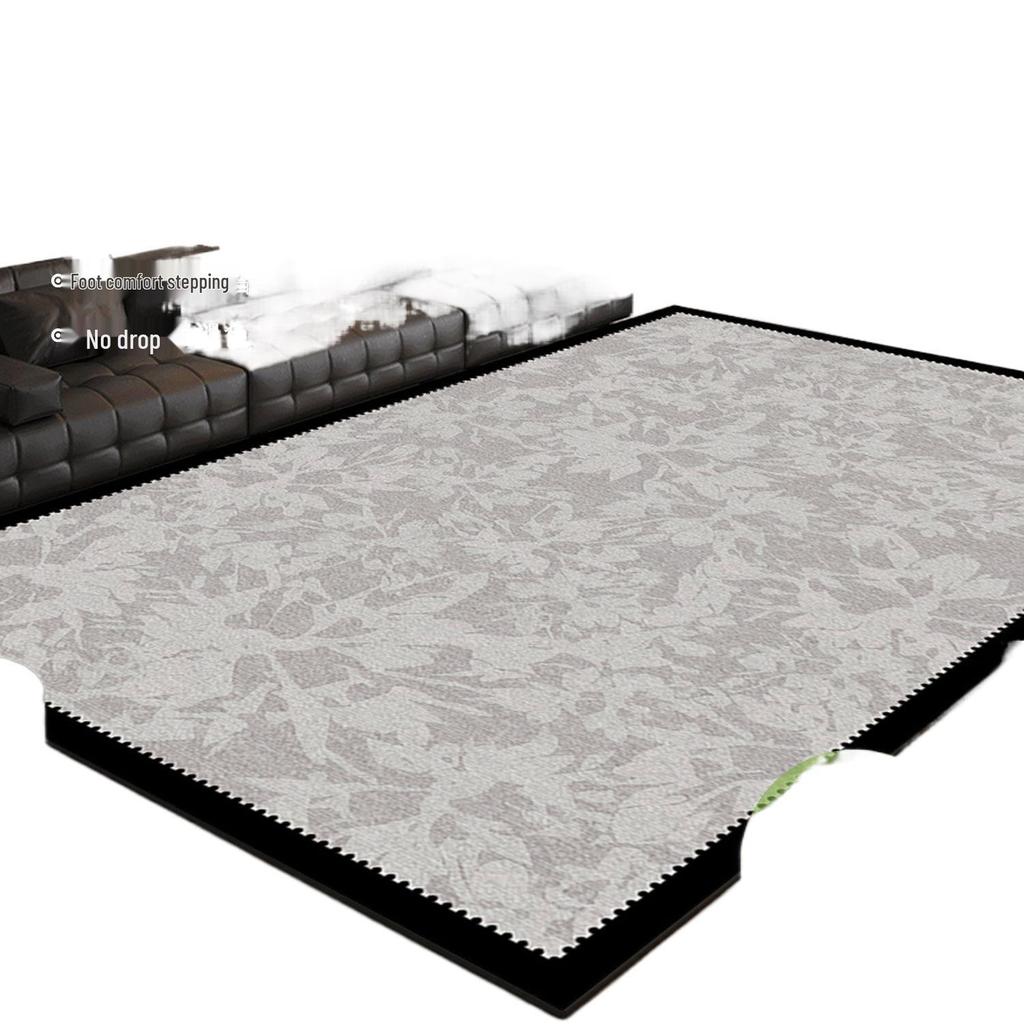 2026 French Vintage Style Luxury Light Living Room Rug - Wash-Free, Wipeable, Formaldehyde-Free, Short Pile Floor Mat