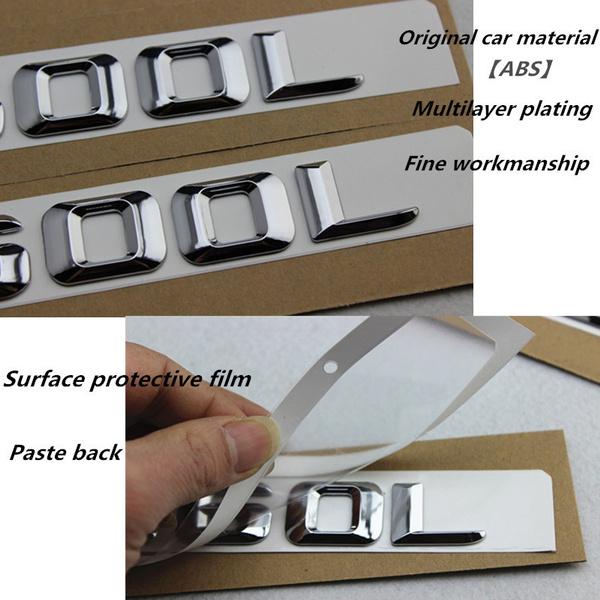 1set New Car Styling For  E63 C63 Emblem Rear Trunk Number Letter Badge Sticker