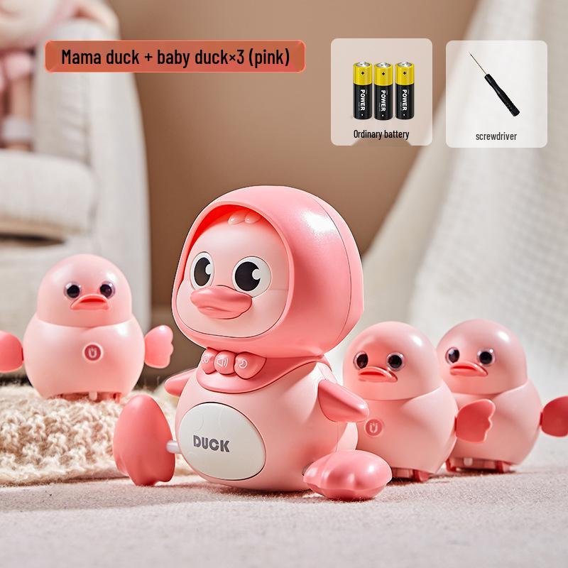Child's Musical Duck Crawl & Light-Up Rocker Toy Set