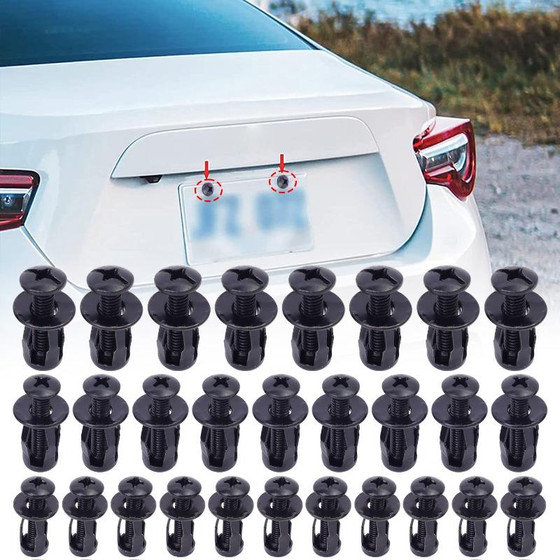 M4/M5/M6 Petal-shaped Rivet Nut Bolts Kits Expansion Metal Rivet Nuts Car License Plate Mounting Clamps and Fasteners