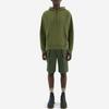 Maison Kitsune SS22 Printed Pattern Hoodie Unisex Hoodies Olive-Green IU00334KM0020-P396