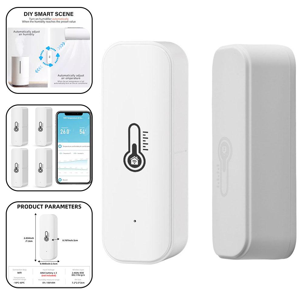 For Alexa For Google Home Indoor Monitoring Temperature Humidity Detector Smart Home Automation Smart Home Integration Device