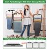 Closet Organizers and Storage,5 Pack Organization and Storage Pants-Hangers-Space-Saving,Velvet Hanger for Dorm Room for College Students