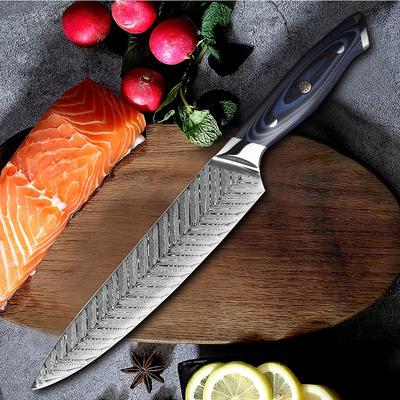 Chef Knife Damascus 67 Layers Steel Kitchen Knife Fish Sushi Slicing Filleting Knife  Fruit Knife Cooking Knives