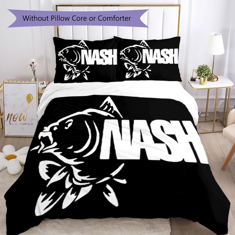 3pcs Nash Tackle1 pattern bedding set duvet cover set includes duvet cover &pillowcases, perfect all season bedroom decoration & gift