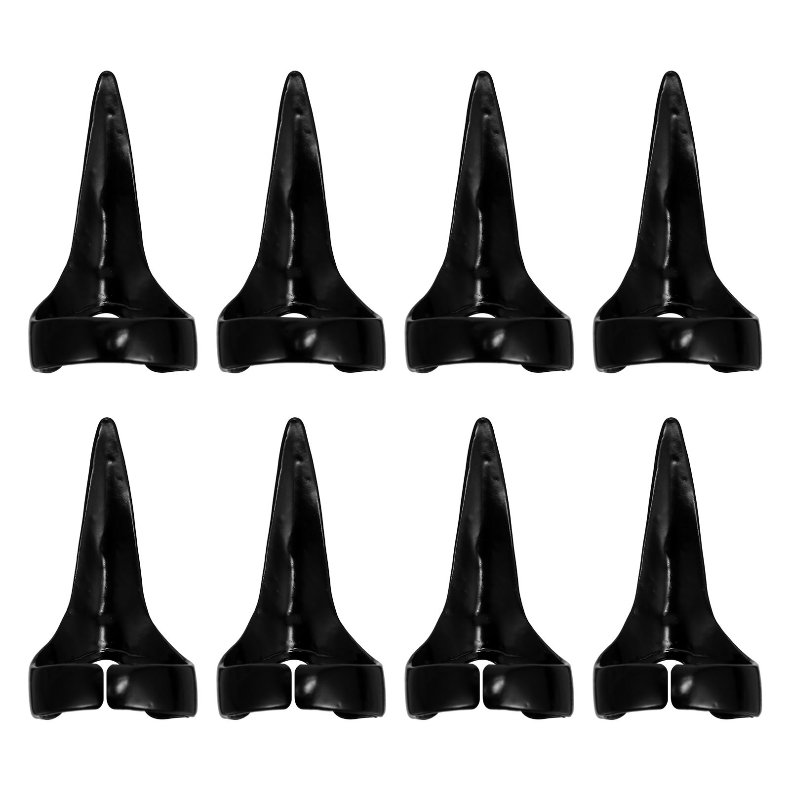 

8Pcs Vintage Nail Finger Ring Punk Halloween Style Hair Separation Ring for Hair Braiding Curling Punk Claw Ring Cosplay Gifts