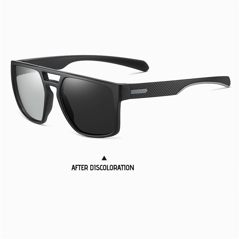 aoron Brand Design TR90 Frame Photochromic Polarized Sunglasses for Men Women Outdoor Fashion Anti Glare UV400 Driving Sports Glasses