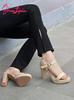 Shoetopia Women Block Heel Sandal  Stylish Ankle Strap Party Heels with Rhinestone Bow Detail