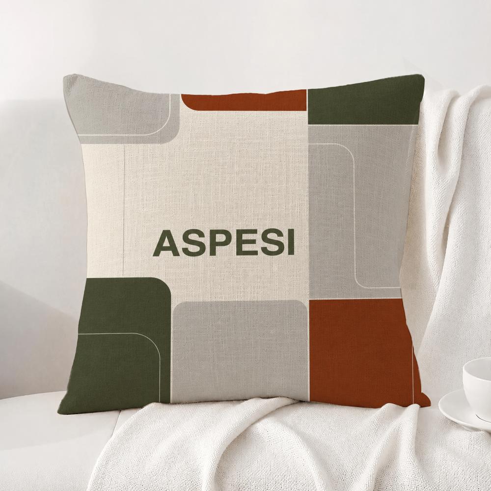 Brand Aspesi Cushion Cover Natural Linen Pillowcase Set AllinOne Decor Cushion Cover for Sofa Bedroom Chair
