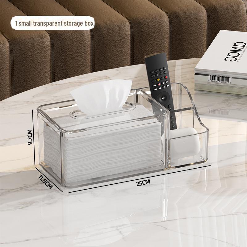 Transparent High-End Tissue Box for Living Room and Bedroom
