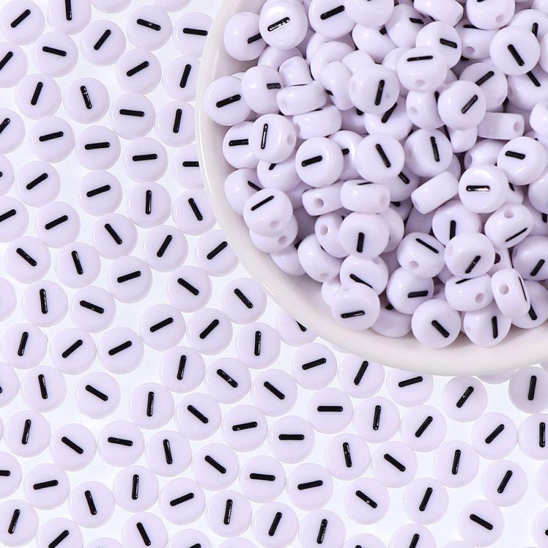 100/Taška DIY Černé a Bílé Anglické Akrylové Korálky s Písmeny Ručně Vyráběné Náramky Náhrdelníky Korálkové Doplňky