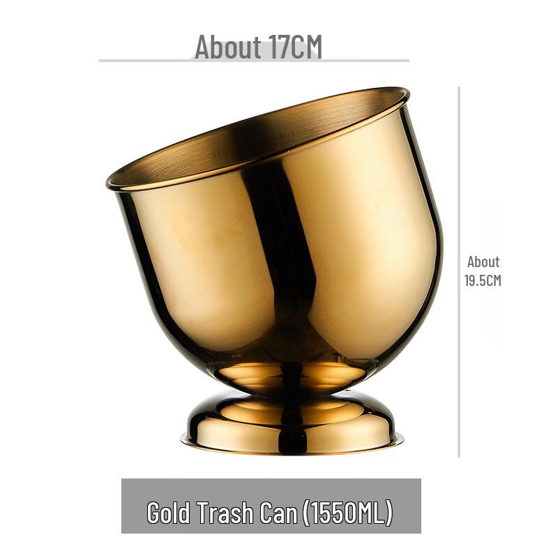 ZISIZ Gold Slanted Multi-Function Ice & Storage Bucket