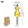 Architectural Molding Handrail Router Bit Casing Base CNC Line Woodworking Cutters Face Mill 8mm Shank
