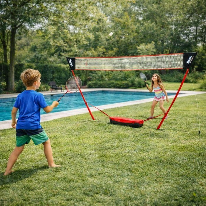 Set de Badminton - FERRY JOUETS - Complet 2 Joueurs - Malette de Transport - Filet 3M - Raquettes Métal