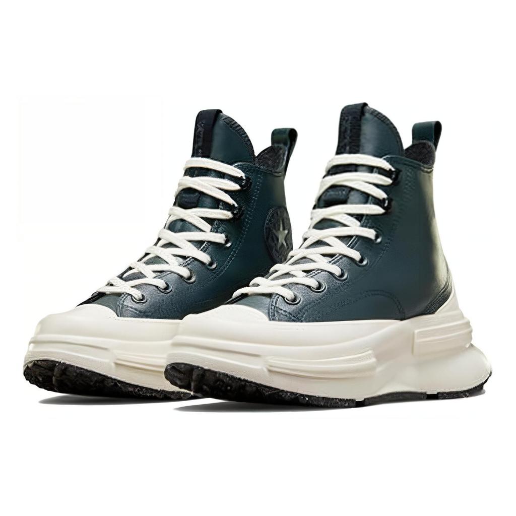 Converse Run Star Legacy Kůže Pohodlné Vysoké Ležérní Boty Unisex Tenisky Zelené A07940C
