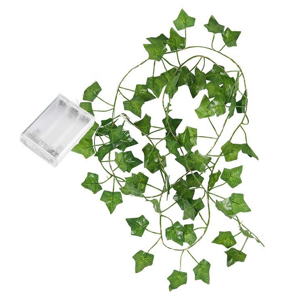 Ivy Vines Fairy Lights Battery Powered 5M Christmas Sunflower Rose Garland String Lights For Bedroom Garden Wedding Decor
