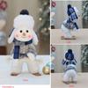 2024 New Christmas Decorations Blue Series Snowman Christmas Doll Gift Craft Home Decor 2024 Happy New Year