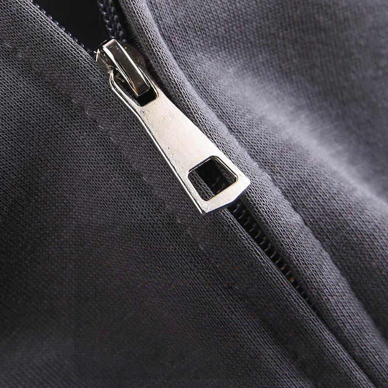 Sweatshirt Herr Vår Lös Nedhasad axel Kofta Jacka med huva Parmodeller Sport- och fritidstoppar