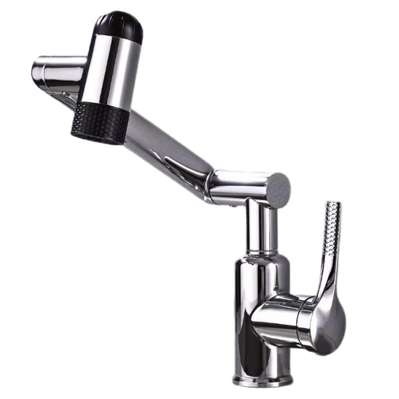 Multi Functional 4 Modes Basin Faucet Rotation Hot And Cold Mixer Desk Mounted Tap Stream Sprayer Water Upwards For Bathroom