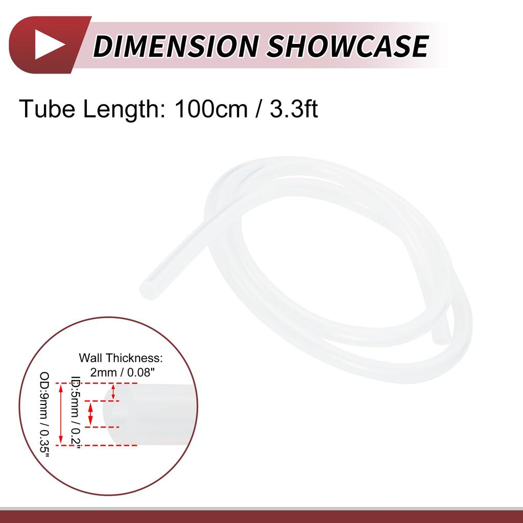 HEROFFIX Wąż próżniowy powietrzny i silikonowy wysokotemperaturowy samochodowy przewód próżniowy 3,3 stopy