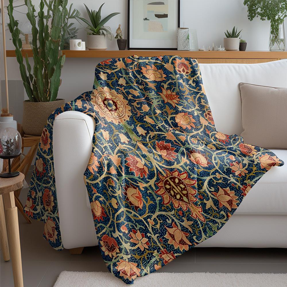 Vintage Paisley Blanket Turkish Kilim Rug Bedspread Decorative Throw Cotton Sofa Cover Cushion 130x180cm